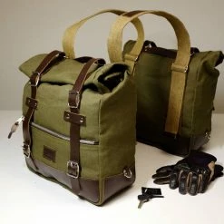 Valige Laterali Unit Garage Borse Laterali Universali Green/brown Ug-1002gb