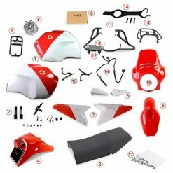 Styling Kit Kit Unit Garage 1224 R1200 Gs 2004-2007 Gr86 Rosso