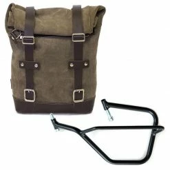 Valige Laterali Borsa In Cuoio+telaio Sx Unit Garage Grigio