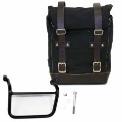 Valige Laterali Unit Garage Canvas+telaio Sx Triumph Scrambler Marrone