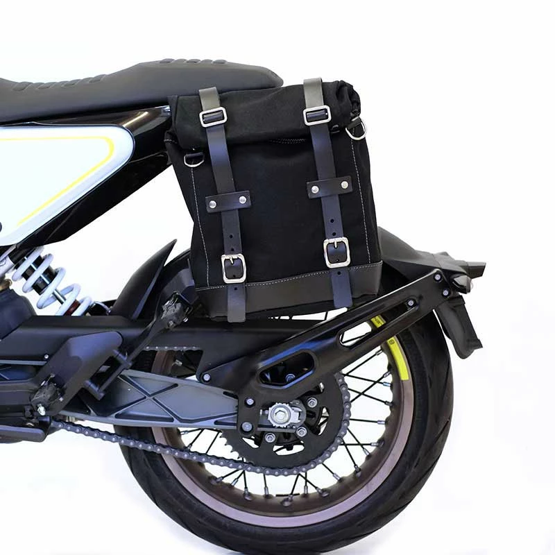 Valige Laterali Unit Garage Borsa Canvas+telaio Husqvarna 401 Nero 4 Valige Laterali Unit Garage Borsa Canvas+telaio Husqvarna 401 Nero - immagine 2