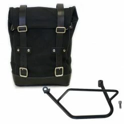 Valige Laterali Unit Garage Canvas+telaio Sx Kawasaki Z900rs Nero