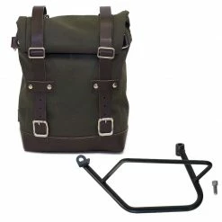 Valige Laterali Unit Garage Canvas+telaio Sx Kawasaki Z900rs Verde