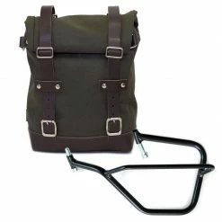 Valige Laterali Borsa Canvas+telaio Sx Unit Garage Verde Marrone