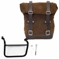 Valige Laterali Unit Garage Borsa+telaio Sx Triumph Scrambler Marrone