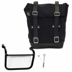 Valige Laterali Unit Garage Borsa+telaio Sx Triumph Scrambler Nero