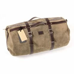 Tessuto Unit Garage Borsa Duffle Kalahari 43l Crosta Di Cuoio Grigio